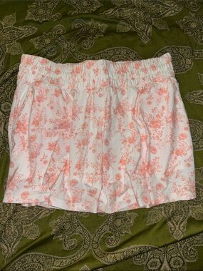 Puma White Skirt with Light Coral Floral Print